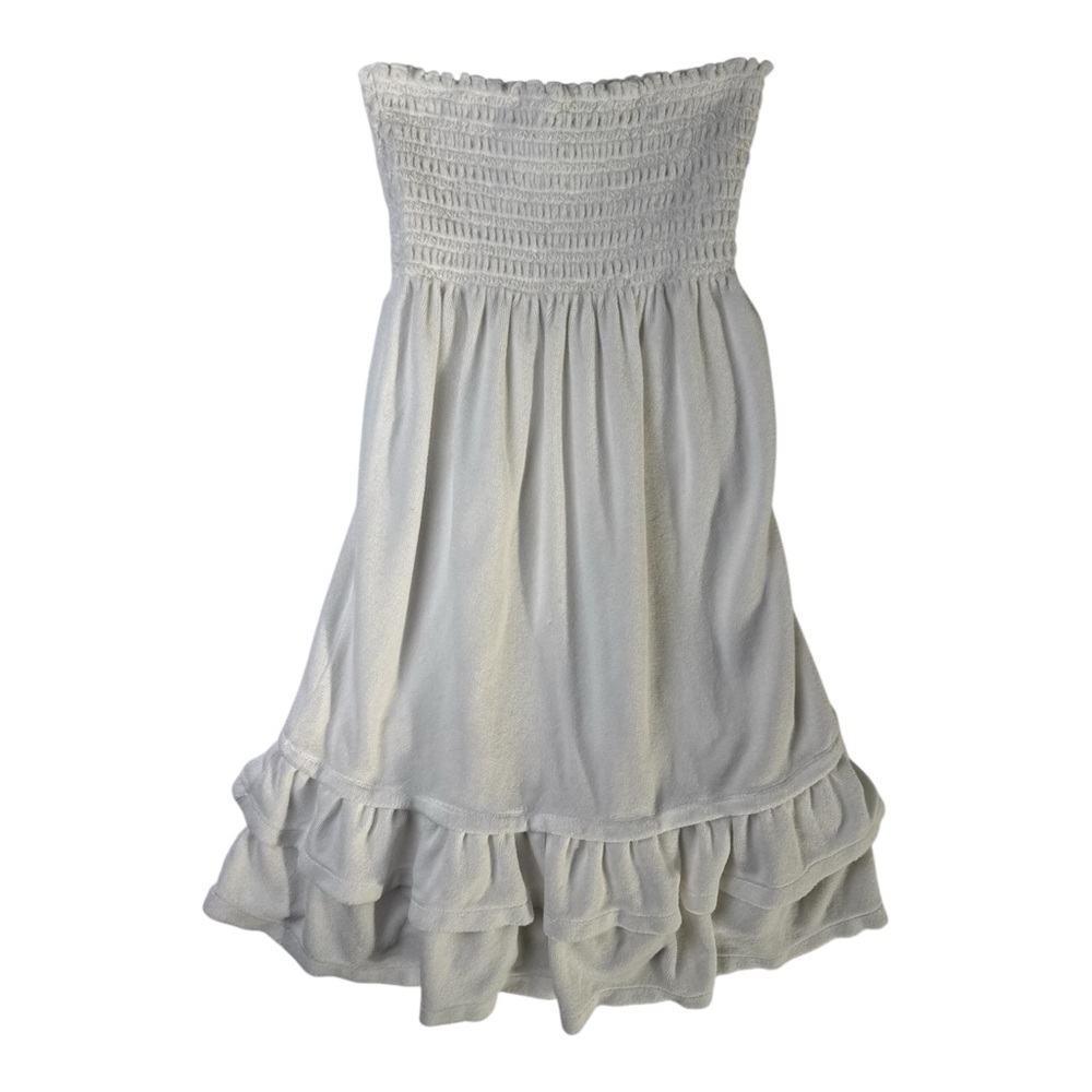Juicy Couture White Terry Cloth Beach Cover-Up Dress - Picture 1 of 2